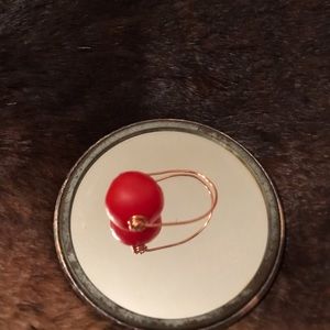Red handmade ring